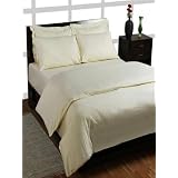 Homescapes - 18 Inch Deep - Ultrasoft - Plain - Cream - Fitted Sheet - Super King Size - 200 Thread Count - Anti Dust Mite and Anti Allergen - 100% Egyptian cotton Fits Deepest Mattresses.by Homescapes