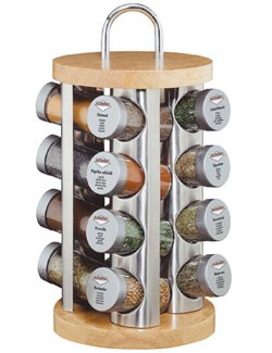 K&uuml;chenprofi 2605002816 Gew&uuml;rzst&auml;nder 16-teilig, edelstahl / natur