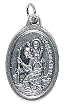 Saint Christopher Oxidized Medal - MADE IN ITALY