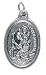 Saint Christopher Oxidized Medal - MADE IN ITALY