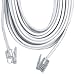 GE TL96582 Phone Line Cord (100 ft, White, 4-conductor)
