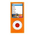 Durable Flexible Soft Orange Silicone Skin Cover Case for Apple Ipod Nano 4th Generation