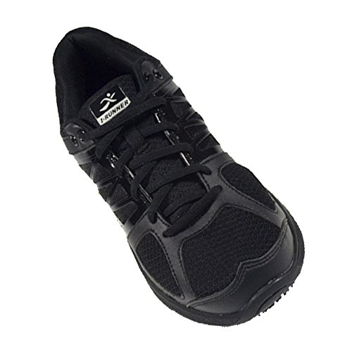 Hylan Pro Series Men's - Slip, Oil, Skid Resistance Extra Depth Shoe leather/mesh lace-up