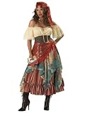 Sexy Fortune Teller Gypsy Costume Vagbond Bohemian Style Wench Costume