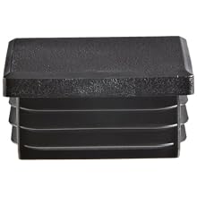 Kapsto 260 Q 4040 1.5 - 2 Polyethylene Square Plug, Black, 40 mm (Pack of 100)