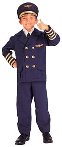 Kids Airplane Pilot Costume (Medium (8-10))