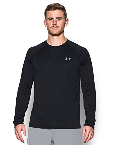 Under Armour Men's Tech Patterned Long Sleeve T-Shirt, Black (002), X-Large
