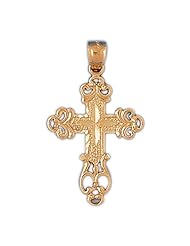 CleverEves 14k Gold Pendant Cross 6.4 - Gram(s)