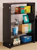 41jATfTFIhL. SL160  Bookcase in Black Finish by Coaster Furniture
