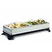 Toastess TWB454 Cordless Buffet Server/Warming Tray with 4 Stainless-Steel Chafing Dishes