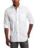 Nautica Mens Long Sleeve Solid Homespun Shirt