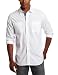 Nautica Men's Long Sleeve Solid Homespun Shirt, Bright White, Large Nautica Men's Long Sleeve Solid Homespun Shirt, Bright White, Large