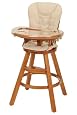 Graco Classic Wood Highchair w/Seat Pad in Butter Pecan