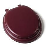 Buy Comfort Seats C1B5R2-70 Deluxe Soft Toilet Seat with Wood Cores, Round, Claret by Comfort Seats
