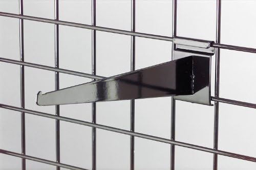 Tucker Rocky 12in. Display Grid Shelf Bracket - Black BLK12KB
