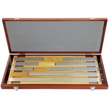 Mitutoyo Steel Square Long Gage Block Set, ASME Grade AS-1, 5.0 - 20.0" Length (8 Blocks)