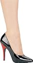 SALE 511-Brande Ellie Shoes Black Patent With Red Heel Size: 10