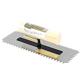 緑長 本焼のこ目パターン鏝6&9 240MM