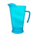 NorthWest Enterprises N60605 Party Essentials Brights Plastic Heavy Duty Pitcher, 60-Ounce Capacity, Neon Blue (Case of 6)