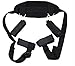 HFLING Fetish Bed Bondage Restraint Adjustable Hand & Ankle Cuffs Strap Kits With Soft Pillow For Female Male and Couple Black