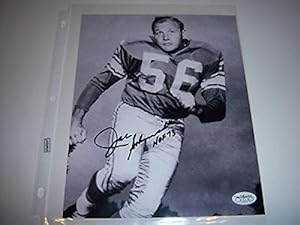 Joe Schmidt Signed Photo - hof Jsa coa 8x10 - Autographed NFL Photos