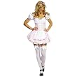 Sexy Candy Striper Occupational Costume Hospital Nurse Red White Dress Halloween