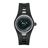 PUMA Womens PU23575.0221.936 Posh Crystal Black Rubber Watch