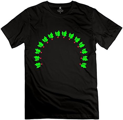 TBTJ Men Christmas Holly Wreath Shirt