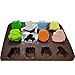 Yunko Bakeware 12 Cavity Owl Shape Silicone Chocolate Mold Ice Cube Jelly Mold Candle Mold