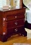 Traditional Cherry Finish Solid Wood Nightstand Bedside Table