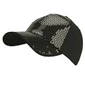 Sequin Front Baseball Cap - Black W31S58F