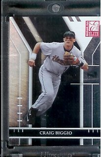 2004 Donruss Elite Extra Craig Biggio Houston Astros Baseball Card #105 - Mint Condition - In Protective Display Case !