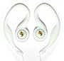 Georgia Tech SportClip Earphones with Wind Up Storage Case for MP3, CD, DVD Players, White