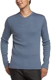 Calvin Klein Men's Long Sleeve Rib V-Neck Knit Shirt