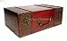 17.5 in x 11.75 in x 6.5 in ht, Wood Bombay Brass Embossed Treasure Chest