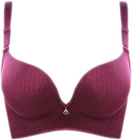 Lamisexy No Rims Bra Gather Adjustment Sexy Lady Shaping Bra 85C