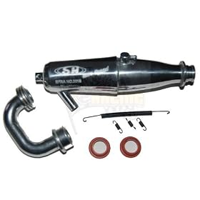 Redcat Racing 81084 Tuned Exhaust Pipe .12 Scale from Racing Pipes