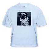 Pug, Pugs and Kisses - Light Blue Infant Lap-Shoulder Tee (24M)