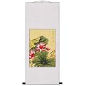 Pink Lotus Flower Wall Art Painting - White