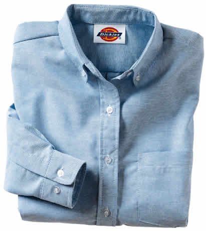Dickies 254 - Women's Button-Down Oxford Shirt - Long Sleeve
