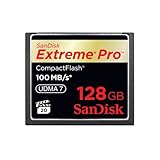 SanDisk 128 GB CompactFlash Type 2 Flash Memory Card SDCFXP-128G-X46 - Blac ....