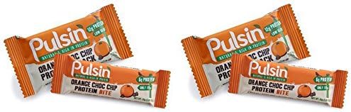 (2 PACK) - Pulsin Orange Choc Chip Protein Snack | 50 x 18g x | 2 PACK - SUPER SAVER - SAVE MONEY