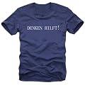 coole-fun-t-shirts Herren t-shirt DENKEN HILFT!