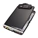Officemate Slim Clipboard Box with Calculator, Charcoal (83306)