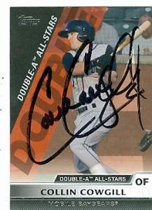 Collin Cowgill Autographed/Hand Signed Baseball Card (Arizona Diamondbacks) 2011 Topps #DA27