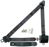 Allstar Performance ALL98117 Charcoal Three-Point Retractable Seat Belt
