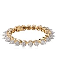 Noir Jewelry Tree Spike Pave Bracelet
