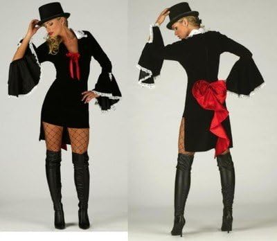 New Sexy Dracula Vampire Ladies Halloween Party Fancy Dress Costume + HAT sizes 8 10 12 14 16 18 (Women: 14-16) by Guilty Pleasures