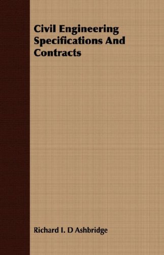 Civil Engineering Specifications and Contracts