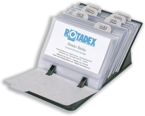 Rotadex Mini Business Card File with 50 Sleeves and A-Z Index Ref MCBC-150-13